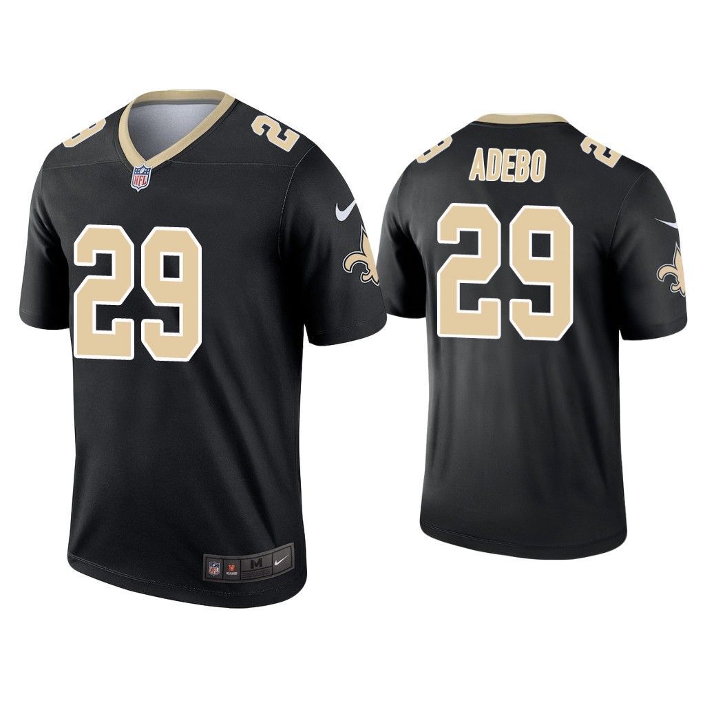 Men New Orleans Saints #29 Paulson Adebo Nike Black Inverted Legend NFL Jersey->new orleans saints->NFL Jersey